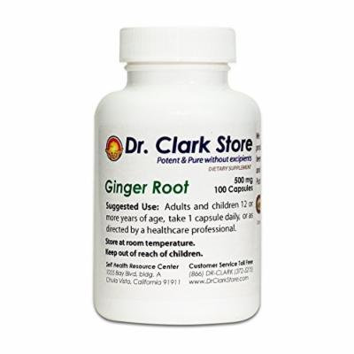 Dr. Clark Ginger Root Supplement, 500mg, 100 capsules