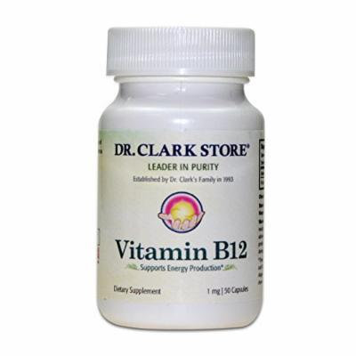 Dr. Clark Vitamin B12 Supplement, 1mg, 50 capsules
