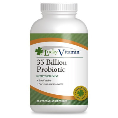 LuckyVitamin - 35 Billion Probiotic Shelf Stable 8 Strains - 60 Vegetarian Capsules