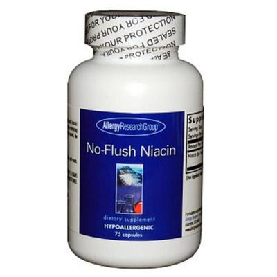 Allergy Research Group, No-Flush Niacin 75 vegetarian capsules