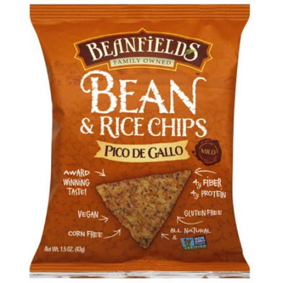 Beanfields Pico de Gallo Bean & Rice Chips, 1.5 oz, (Pack of 24)