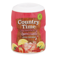 Country Time Strawberry Lemonade Sugar Sweetened Powdered Soft Drink Cannister