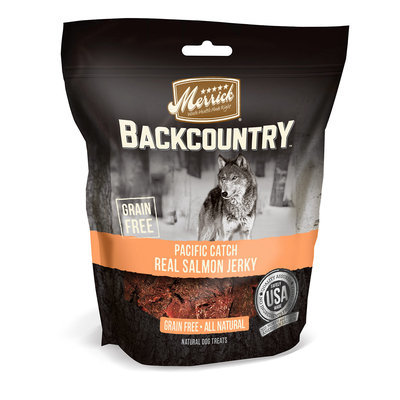 Merrick Backcountry Pacific Catch Grain Free Real Salmon Jerky Dog Treats