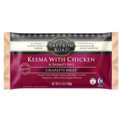American Halal Company, Inc. Saffron Road Keema with Chicken Chapatti Wrap 5.5 oz