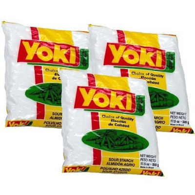 Yoki Polvilho Azedo - Sour Starch 17.6 Oz 3-pack