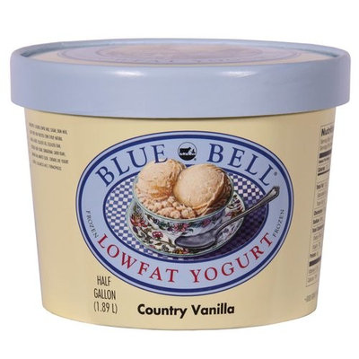 Bluebell Blue Bell Lowfat Country Vanilla Yogurt, 1.89 L