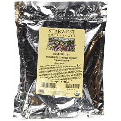 Starwest Botanicals Psyllium Seed Whole Organic, 1-Pound (Pack of 2)