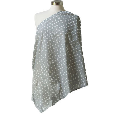 Itzy Ritzy Nursing Happens Muslin Infinity Breastfeeding Scarf Ritzy Dot - Itzy Ritzy Diaper and Baby Accessories