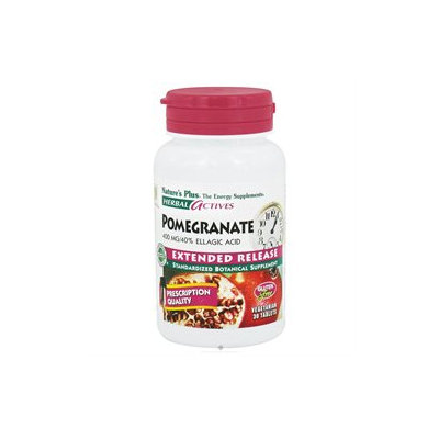 Nature's Plus Herbal Actives Pomegranate - 400 mg - 30 Vegetarian Tablets