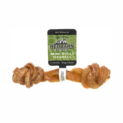 Redbarn Pet Products Inc. RED BARN Mini Bully Barbell Dog Treat