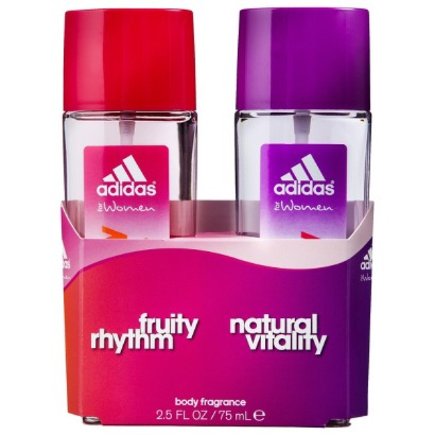 Women's Fruity Rhythm and Natural Vitality by Adidas Gift Set pc