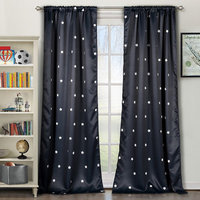 Lala + Bash by Duck River Textile Gruden Thermal Blackout Pair Panels (Set of 2) - Navy