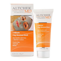 Altchek MD 5-Minute Clay Renewal Mask, Honey/Grey/Clay (Honey/Charcoal/Clay)