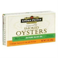 Crown Prince Natural - Smoked Oysters in Pure Olive Oil - 3 oz.