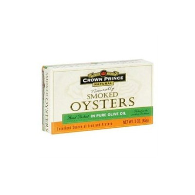Crown Prince Natural - Smoked Oysters in Pure Olive Oil - 3 oz.