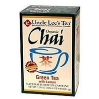 Uncle Lees Tea Organic Tea Green/Lemon Chai - 18 CT,(Uncle Lee's Tea)