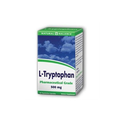 L-Tryptophan, 500 mg, 60 Veggie Caps, Natural Balance