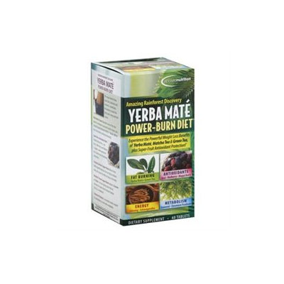 Irwin Naturals Vitamin Applied Nutrition Yerba Mate Power Burn Diet Tablets, 60 Ea