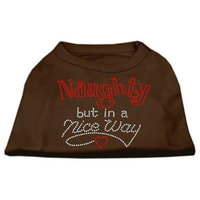 Ahi Naughty But Nice Rhinestone Shirts Brown XXL (18)