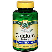 Spring Valley : Natural Easy To Swallow 600 Mg Bone Health Calcium Dietary Supplement