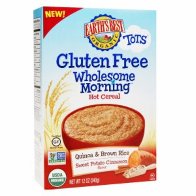 Earth's Best Gluten Free Wholesome Morning Quinoa & Brown Rice, Sweet Potato Cinnamon, 12 oz