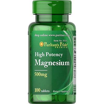 Puritan's Pride Magnesium 500 mg-100 Tablets