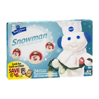 Pillsbury Ready to Bake Snowman Shape Sugar Cookies Cookie Dough - 24 CT