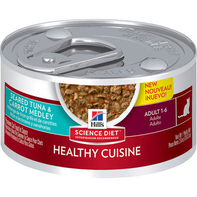 Hill's Science Diet Healthy Cuisine Adult Seared Tuna and Carrot Medley Canned Cat Food