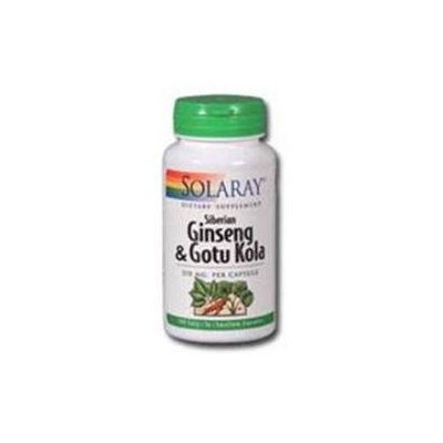 Solaray Ginseng and Gotu Kola - 350 mg - 100 Capsules