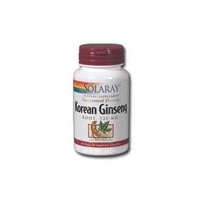 Solaray Korean Ginseng Root - 535 mg - 60 Capsules