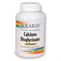 Solaray Cal-Bisglycinate W/ D - 120 Veggie Caps - Calcium Combinations