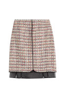 Giambattista Valli Bouclé Skirt with Chiffon - multicolor