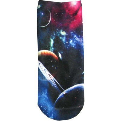 Okitani Outer Space Womens Ladies Ankle Socks Planet No Show