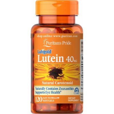Puritan's Pride Lutein 40 mg with Zeaxanthin-120 Softgels