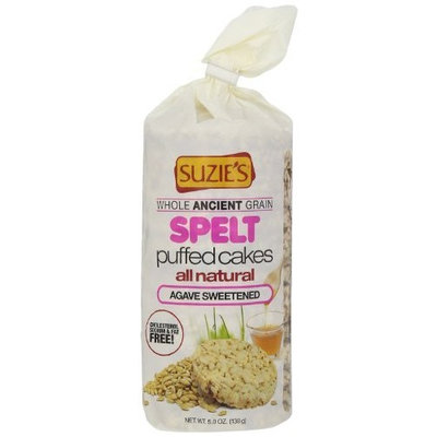 Suzies Suzie's Spelt Puffed Cakes, Agave, 5-Ounce Bags (Pack of 12)