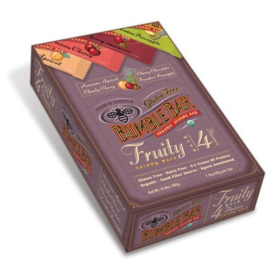 BumbleBars Organic Energy The Fruity 4 Pack, Four Flavors (1.4-Ounce Bars) Variety Pack (Pack of 4)