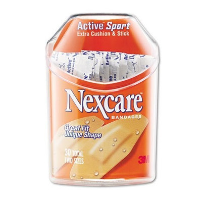 3M Nexcare Active Extra Cushion Bandages, 36 ct