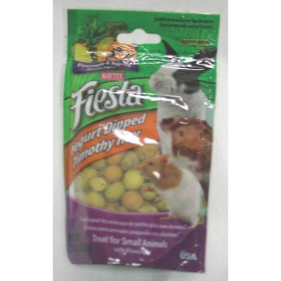 Kaytee Pet Products SKT100502799 Fiesta Yogurt Dipped Timothy Hay Small Animal Treat, 2.5-Ounce, Pineapple and Papaya Flavor