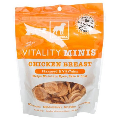 Dogswell Vitality for Dogs, Chicken Breast Minis, Flaxseed & Vitamins, 5-Ounce Pouches (Pack of 6)