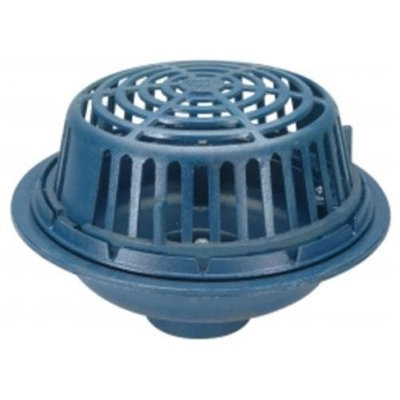 Zurn-wilkins Zurn Wilkins ZC100-4NL Roof Drain Cast Iron Dome, 4 Threaded Side Outlet, Neo-Loc Outlet