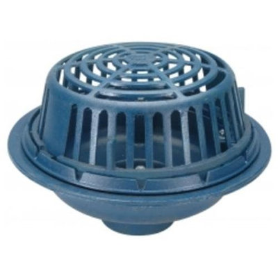 Zurn-wilkins Zurn Wilkins ZC100-6NL Roof Drain Cast Iron Dome, 6 Threaded Side Outlet, Neo-Loc Outlet