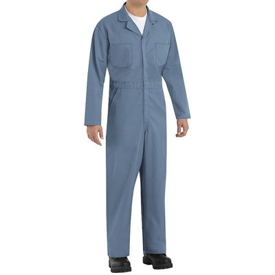 Red Kap 48 Men's Postman Blue Long Sleeve Coveralls CT10PB LN 48