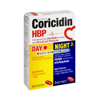 Coricidin HBP Day/Night Multi-Symptom Cold Acetaminophen - 24 CT