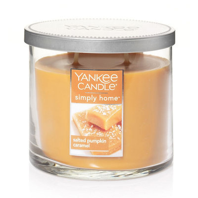 Yankee Candle simply home Salted Pumpkin Caramel 10-oz. Jar Candle, Med Brown