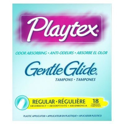 Playtex Femcare Gentle Glide Odor Absorbing Tampons - Regular 18 Count