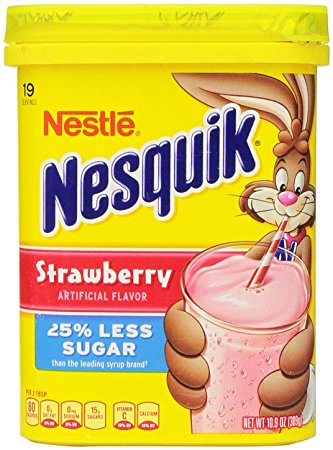 Nesquik® 25% Less Sugar Strawberry Flavor Powder
