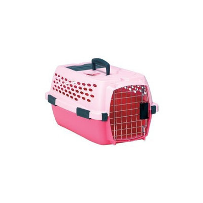 Petmate Copolymer Plastic/Steel Lifestyle Kennel Cab, Medium, Lady Pink/Dark Pink