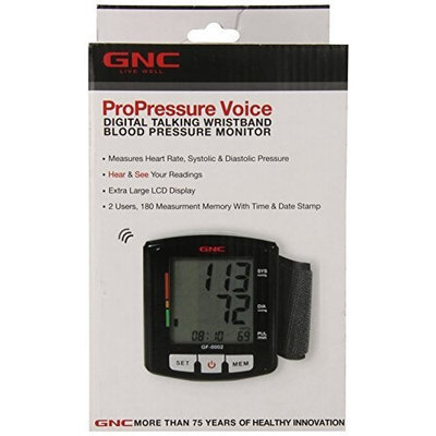 GNC GF-0002 Digital Talking Blood Pressure Monitor, Black