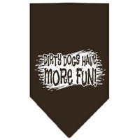 Ahi Dirty Dog Screen Print Bandana Cocoa Small