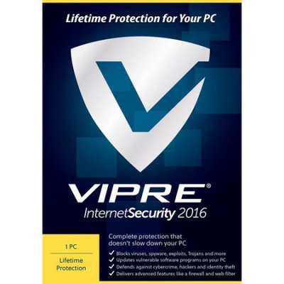 ThreatTrack VIS1LT2016ESD-0000US VIPRE Internet Security 2016, 1 PC, Lifetime (Email Delivery)